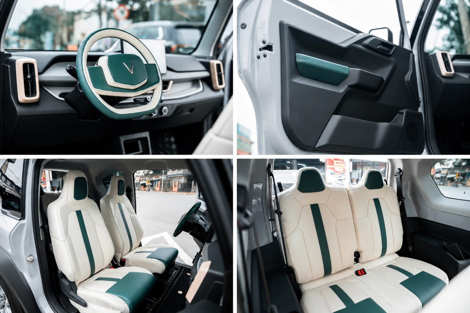 Nội thất xe vinfast VF3 - cho thu&ecirc; xe điện tự l&aacute;i